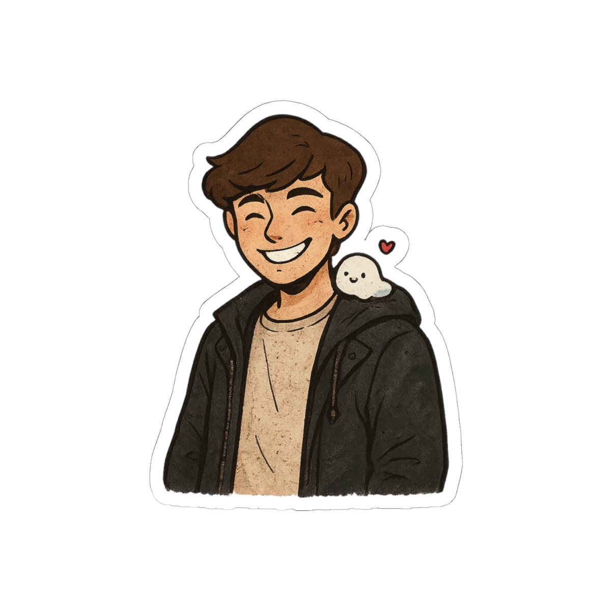 Georgenotfound and Blob Dream Cute Vinyl Sticker Decal - alternate angle 1, merchandise