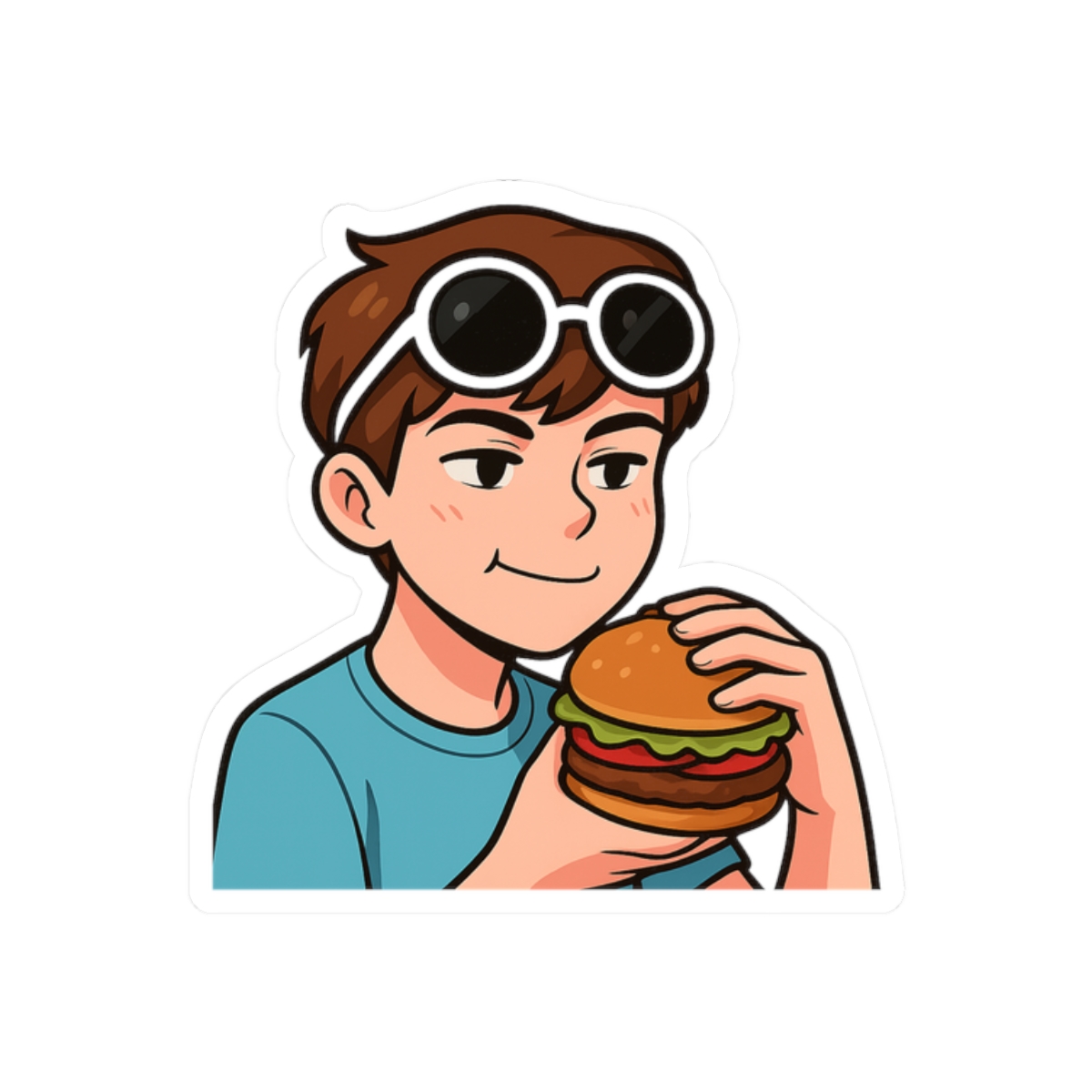 GeorgeNotFound Dream Burger Sticker | Funny Gamer Vinyl Decal - alternate angle 3, merchandise