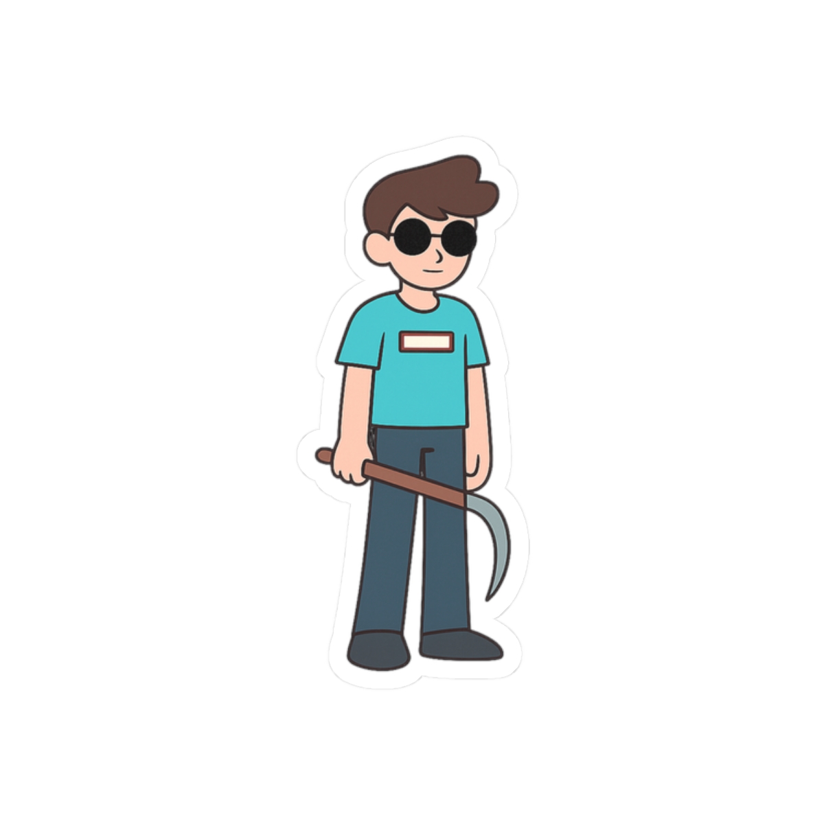 GeorgeNotFound Full Body Sticker | Cute Vinyl Decal - alternate angle 3, merchandise