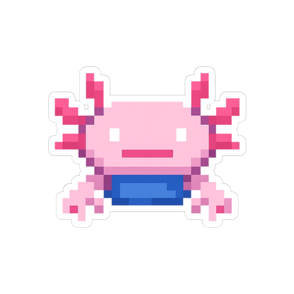 Minecraft Bucket of Axolotl Sticker | Cute Vinyl Decal - alternate angle 2, merchandise